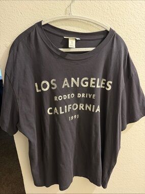 H&M Los Angeles Graphic Tee - Black Women’s Top